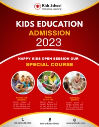 Kindergarten Admission Open Day Flyer Template | PosterMyWall