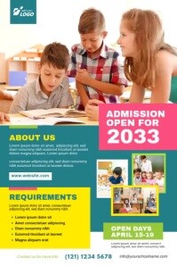 Kids School Admission Open Video Poster Template | PosterMyWall