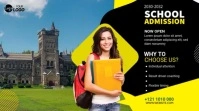 School Admission Flyer Template Digital Display (16:9)