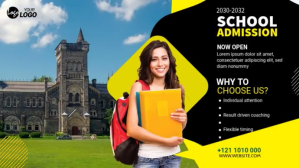 Negro School Admission Digitalt display Template