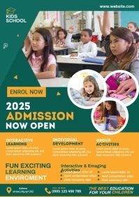School Admission flyer Template A4