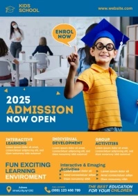 School Admission flyer Template A4