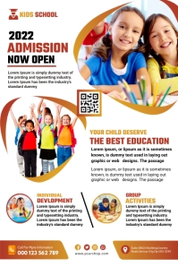 Blanco School Admission Promotion Poster Template
