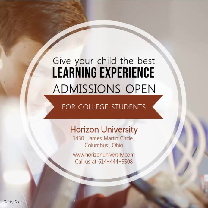 School Admission Instagram Video Ad Template
