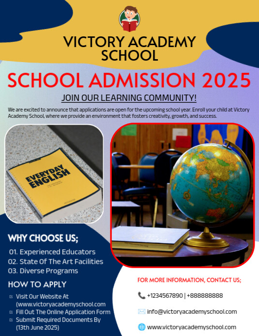 Copy of School Admission Intake Ad | PosterMyWall