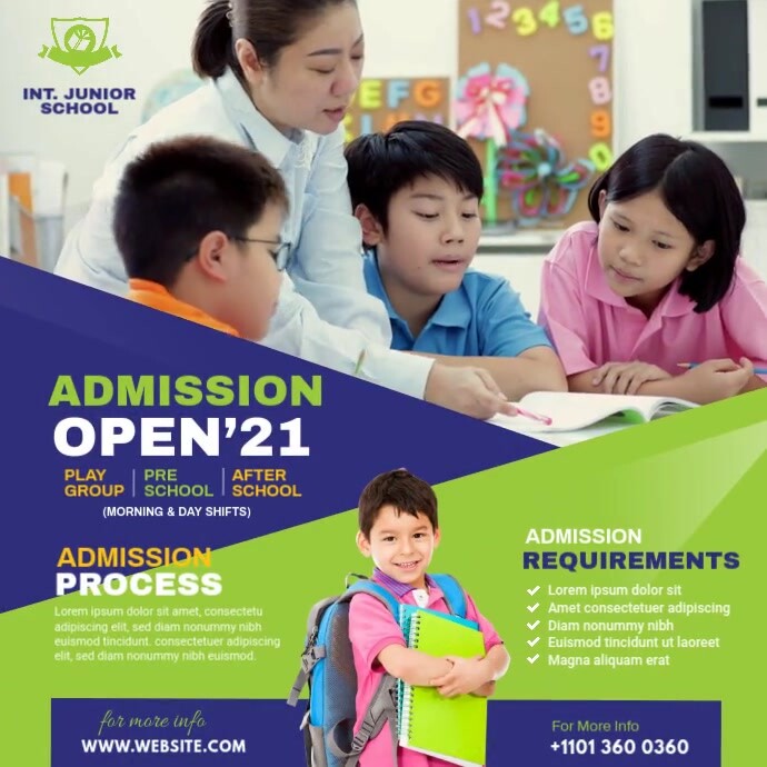 School Admission Open Ad Template | PosterMyWall