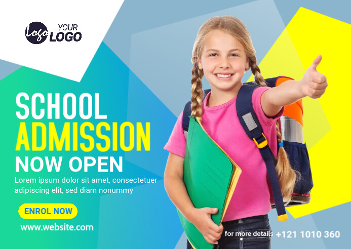 Plantilla de School Admission Open Ad | PosterMyWall