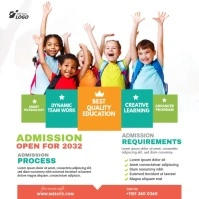 School Admission Open Ad Instagram Post template