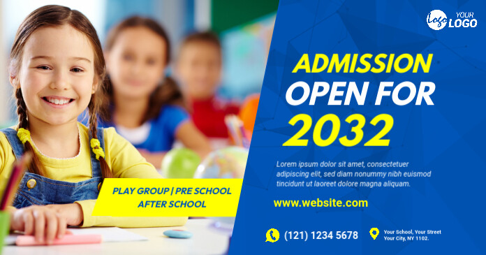 School Admission Open Ad Template | PosterMyWall
