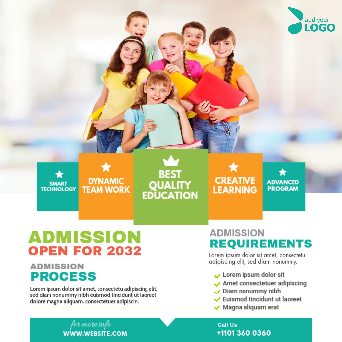 School Admission Open Ad Template | PosterMyWall