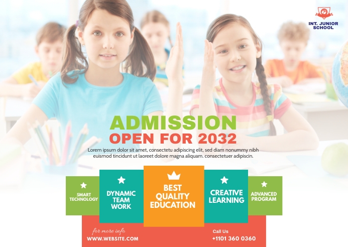 School Admission Open Ad Template | PosterMyWall