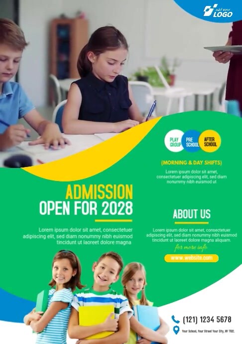 School Admission Open Ad Template | PosterMyWall