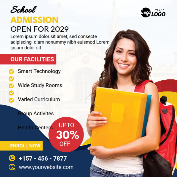 Copy of School Admission Open Ad Template | PosterMyWall