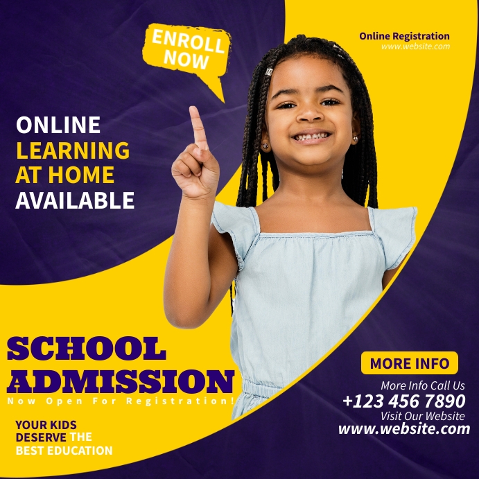 School Admission Open Ads Template | PosterMyWall