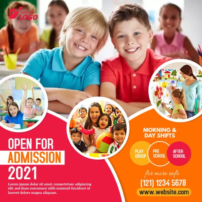 School Admission Open Advert Template | PosterMyWall