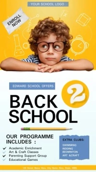 school admission open Instagram Story template