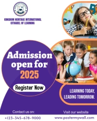School admission open Instagram Portrait template