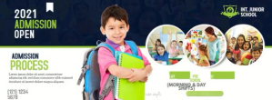 School Admission Open Portada de Facebook template