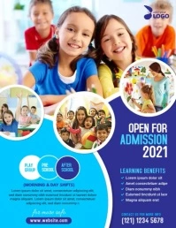 School Admission Open Flyer (US Letter) template