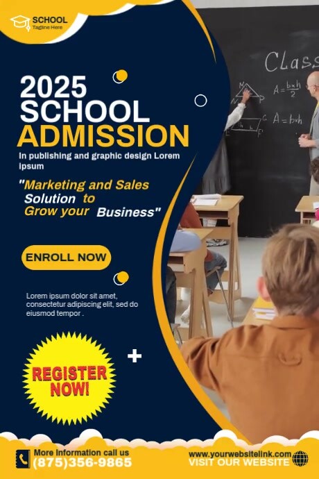 School Admission Open Template | PosterMyWall