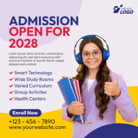 School Admission Open Advert Template | PosterMyWall