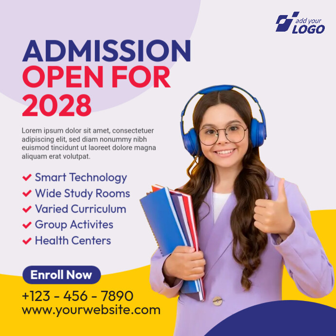 Admission Open Ad Template | PosterMyWall