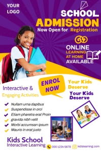 School Admission Poster Template | PosterMyWall