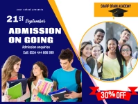 school admission open poster template Presentation