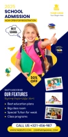 School Admission Open Roll-up Banner Template