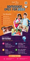 School Admission Open Roll-up Banner Template