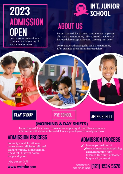 Copy of school admission open template | PosterMyWall