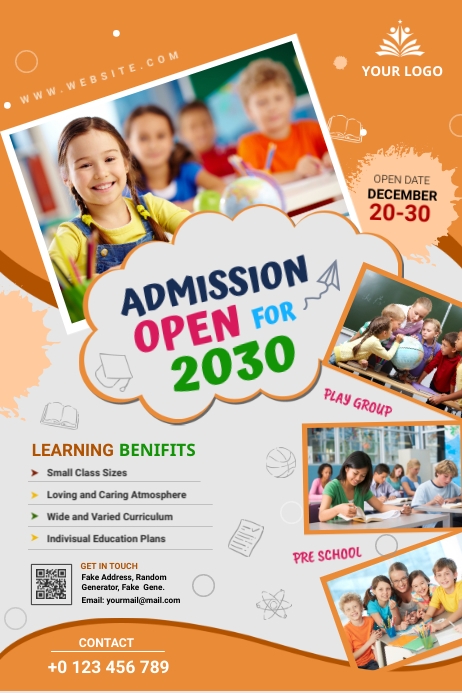School admission poster Template | PosterMyWall