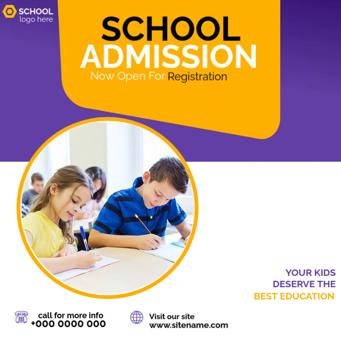 school admission poster Template PosterMyWall