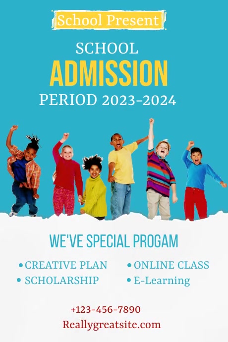 School admission poster Template | PosterMyWall