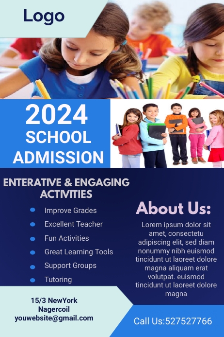 school admission poster Template | PosterMyWall