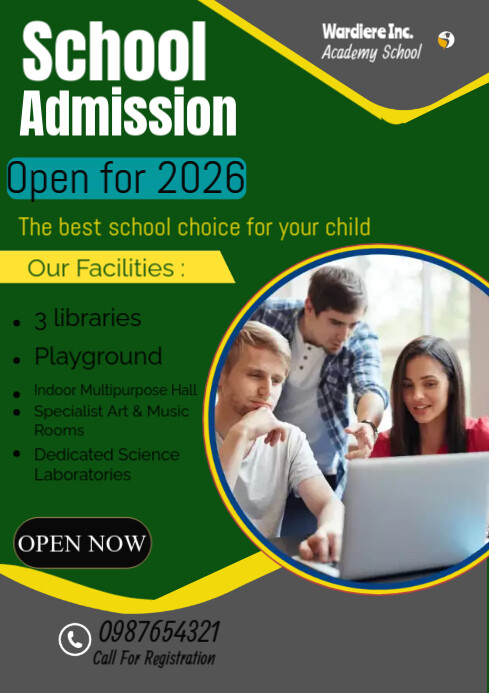 SCHOOL ADMISSION POSTER Template | PosterMyWall