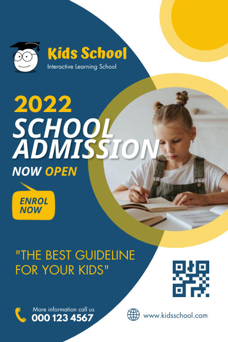 School Admission Poster Template | PosterMyWall
