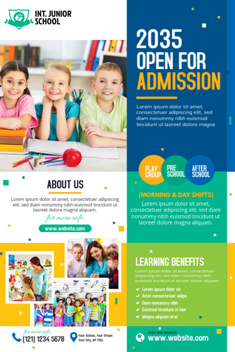 School Admission Poster Template | PosterMyWall