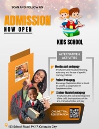 School admission poster template Flyer (US Letter)