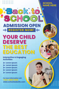 School Admission Poster Template | PosterMyWall