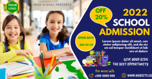 Paars School Admission Facebook Ad Template