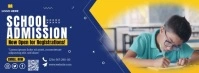 School Admission Registration Fotografia de capa do Facebook template