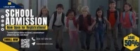 School Admission Registration Facebook Cover Photo template
