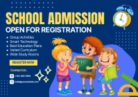 School Admission Registration A3 template