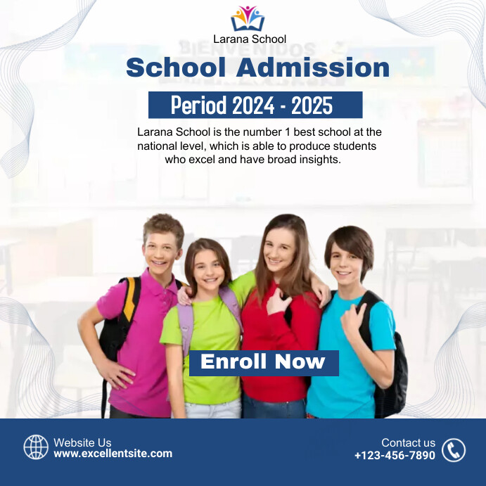 School Admission Template 2024 PosterMyWall
