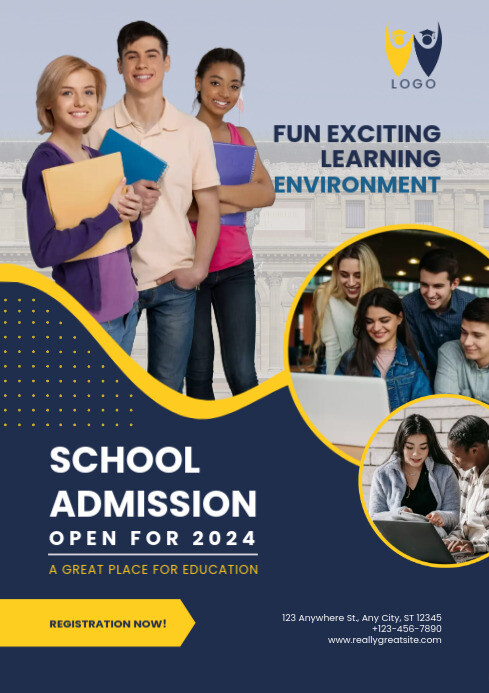 school admission template A4