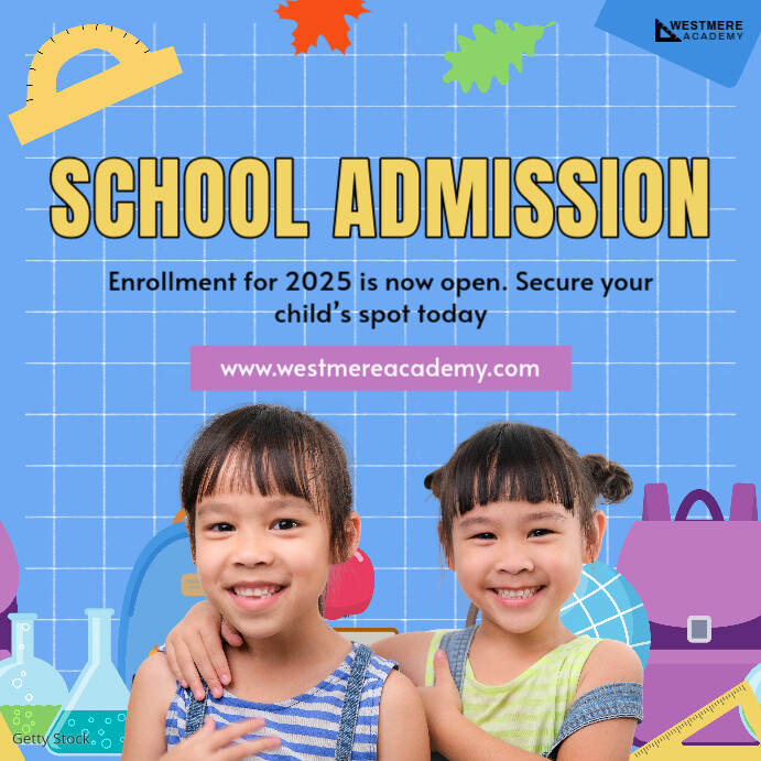 School Admission Template Instagram Plasing