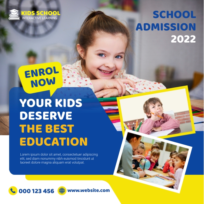 Copy of School Admission Template | PosterMyWall