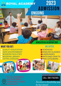 school admission template A4