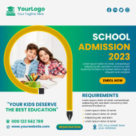 School Admission Template Instagram Post